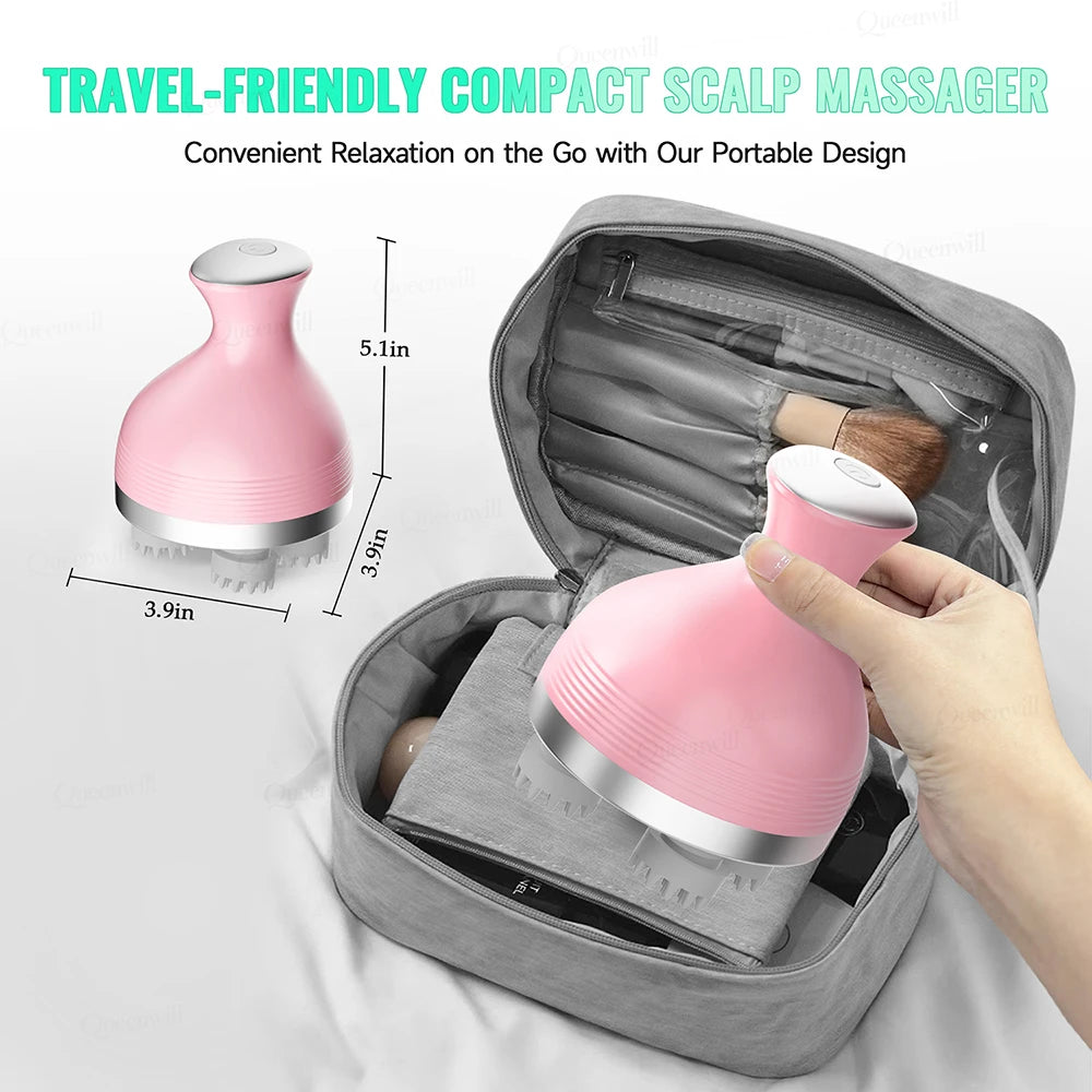Portable Electric Water Flosser and Scalp Massager Set