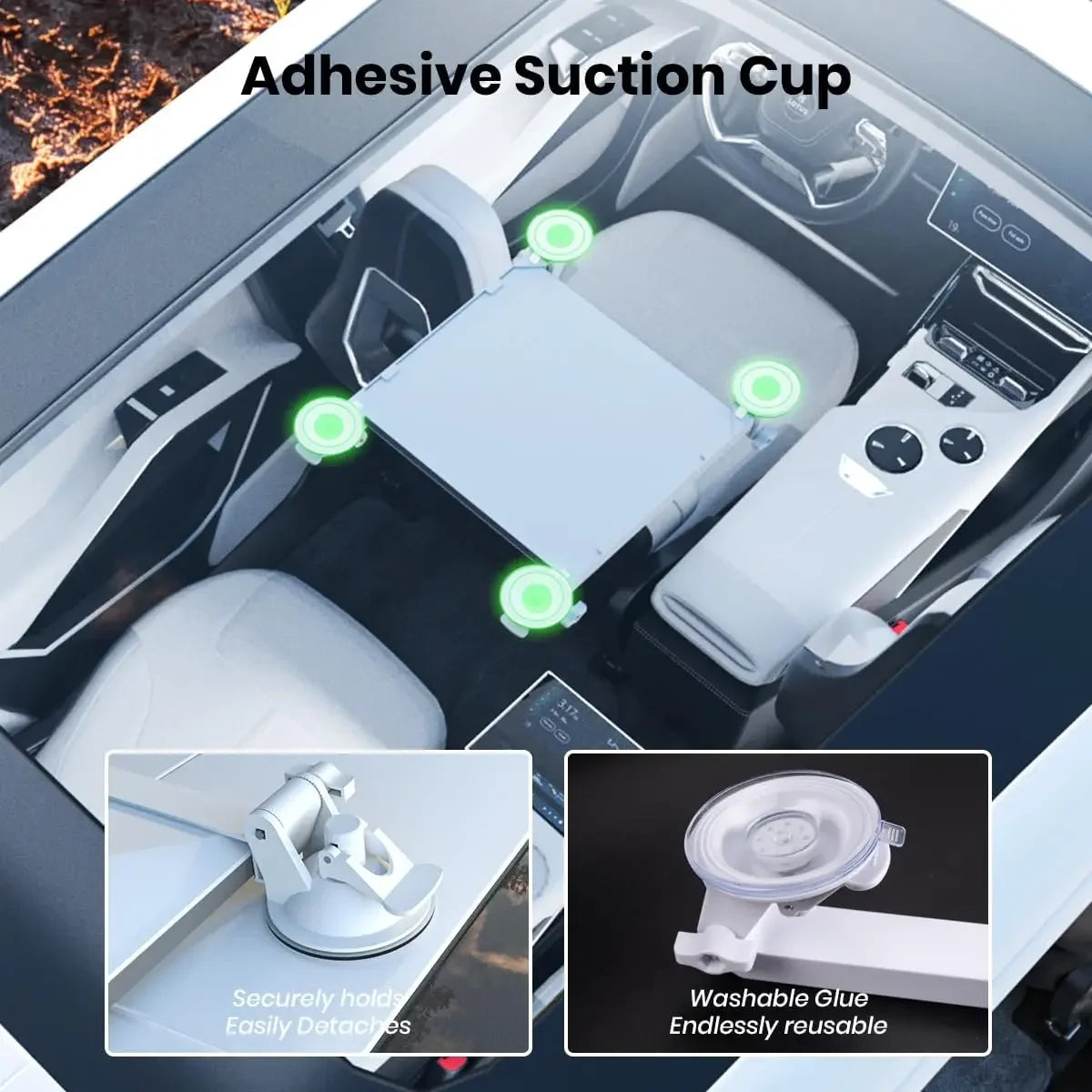 Suction Cup Car Mount for Starlink Mini Sunroof and Window