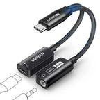 USB-C to 3.5mm Headphone Adapter with 60W PD Fast Charging