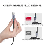 Fast Charging Braided Micro USB Data Cable 1.5m