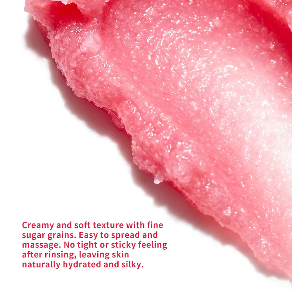 Raspberry Vanilla Sugar Body Scrub for Exfoliation