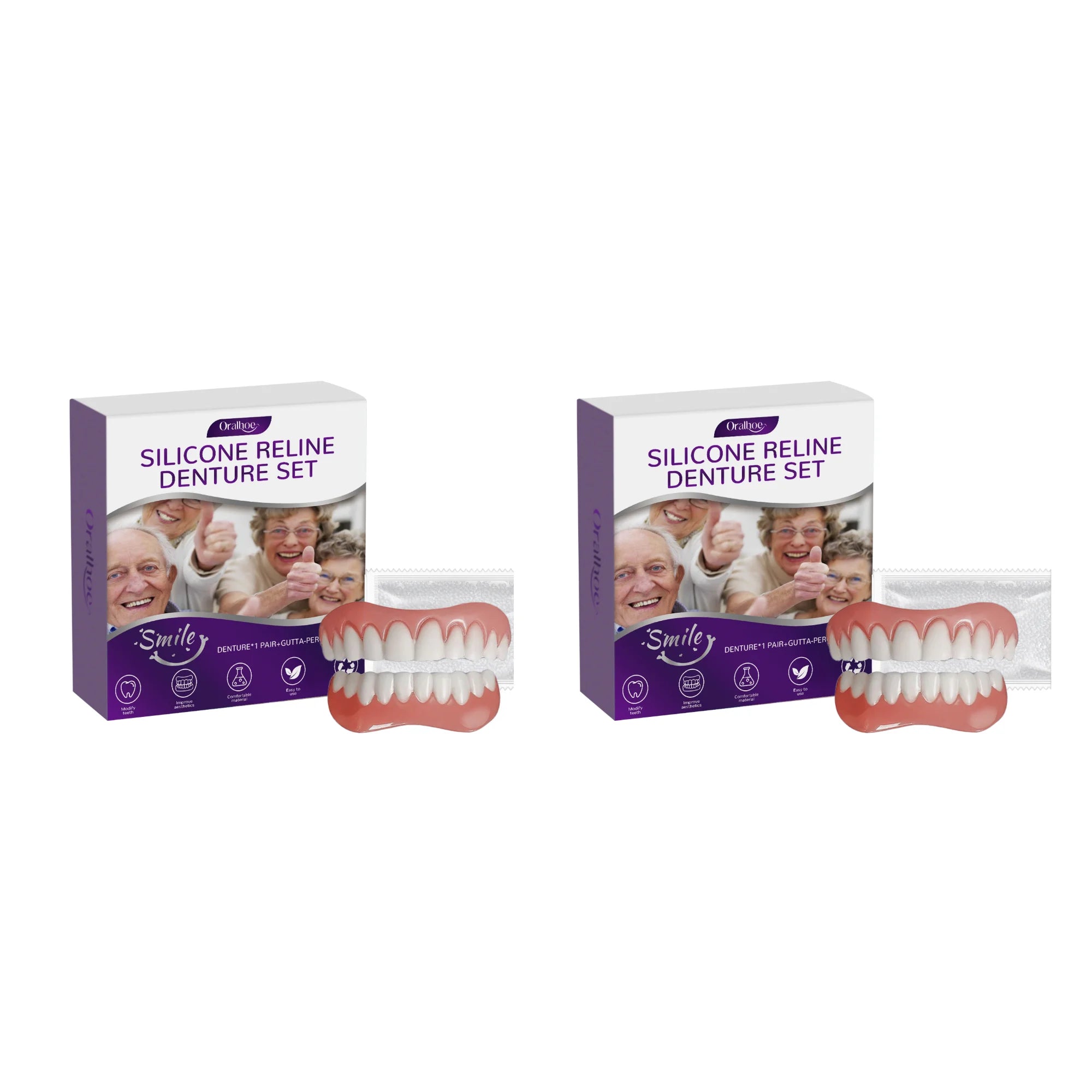 Cosmetic Denture Set for Instant Smile Enhancement - 15