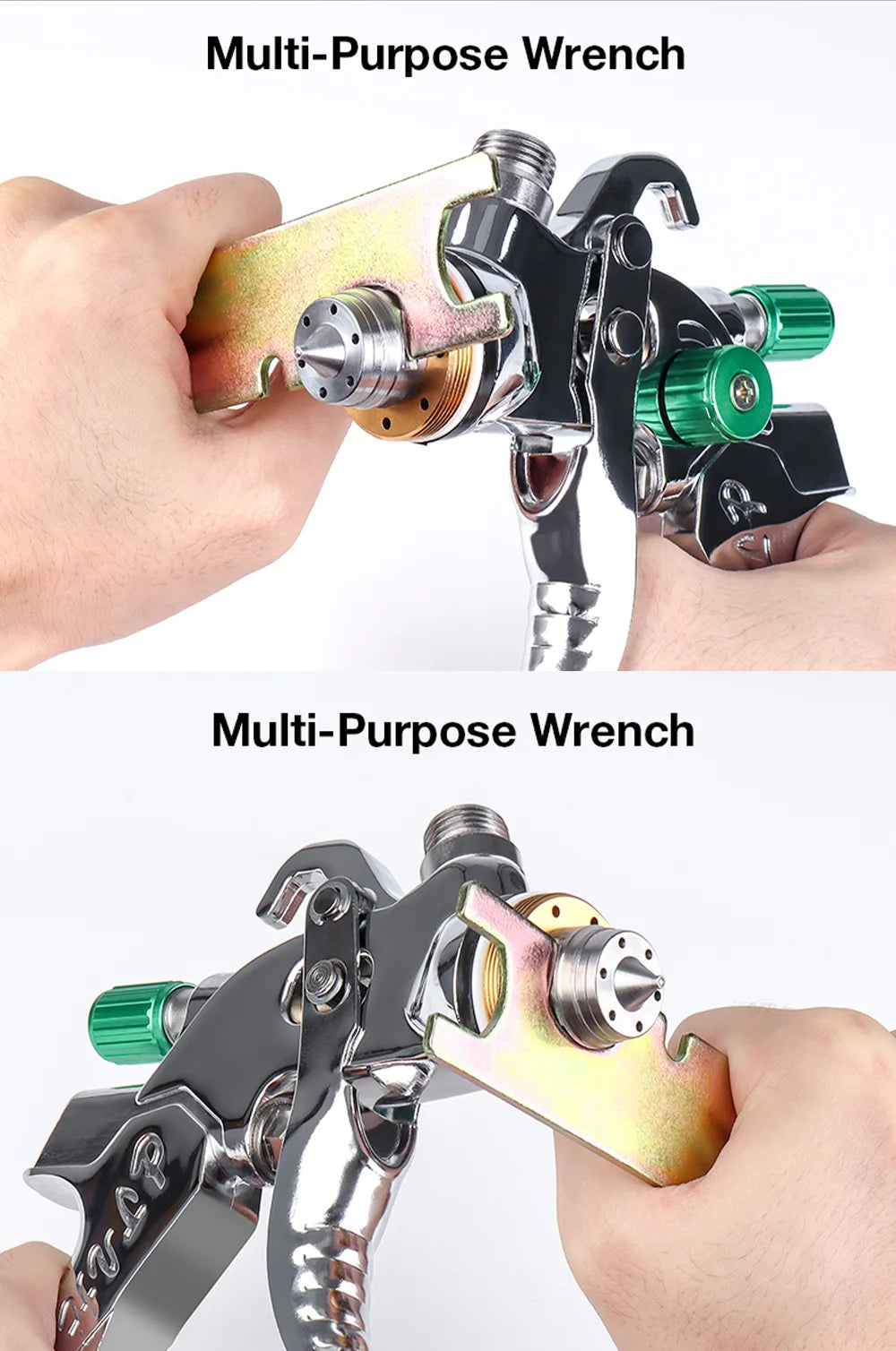 Professional HVLP Spray Gun Kit with 1.4/1.7/2.0mm Nozzles