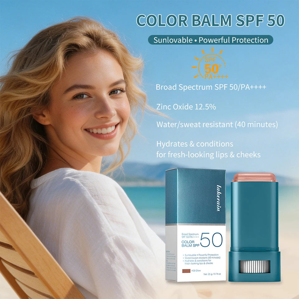 Color Correcting CC Cream and Sunscreen Blush Stick Duo Set