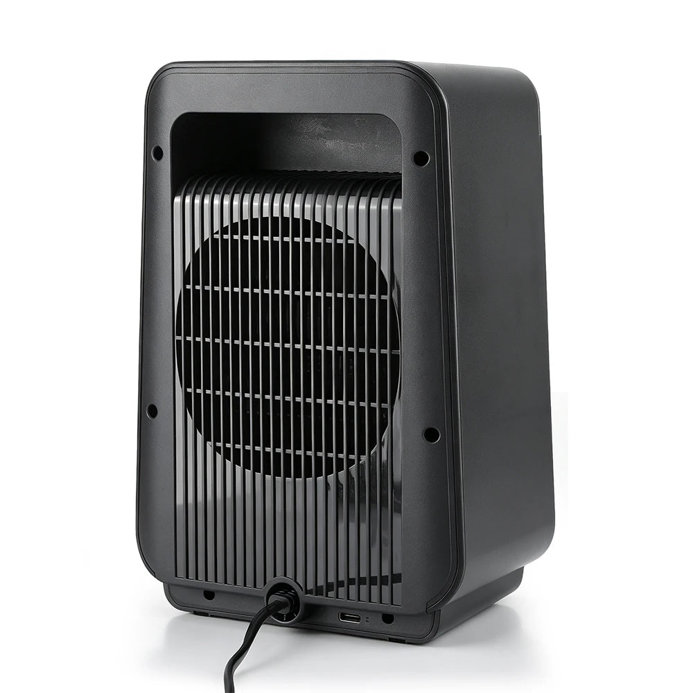 Portable PTC Ceramic Space Heater with Ambient Flame Light - 28