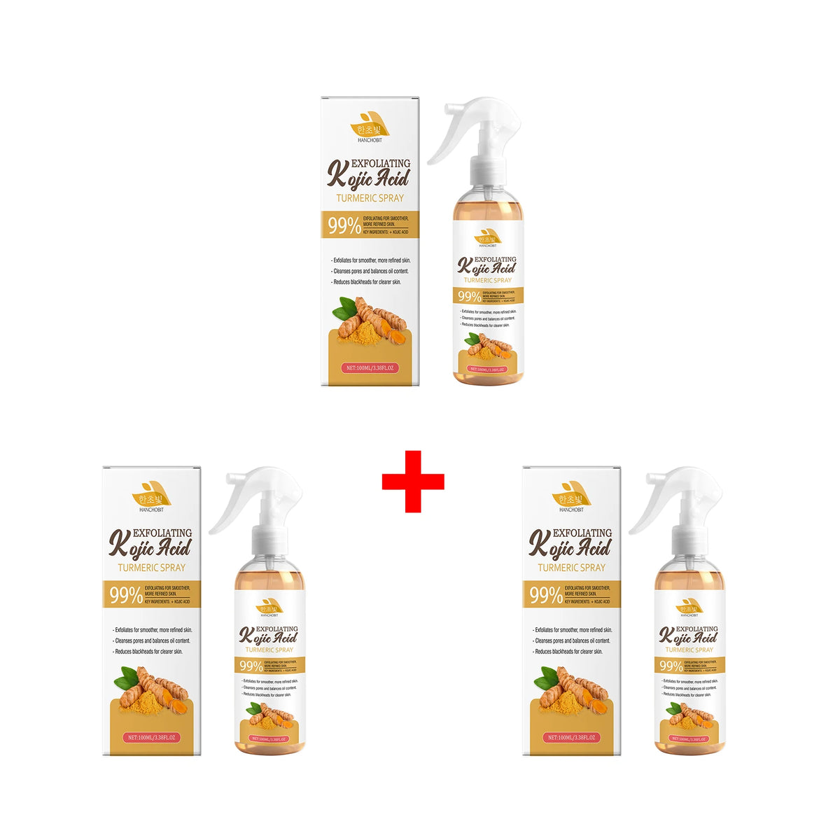 Kojic Acid Turmeric Facial Exfoliating Spray