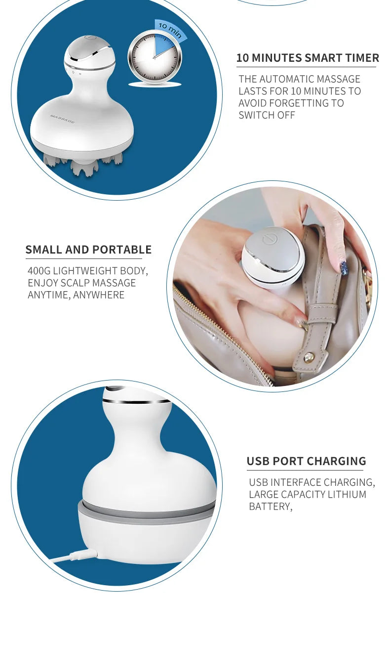 Electric Cordless Scalp and Body Massager - 18