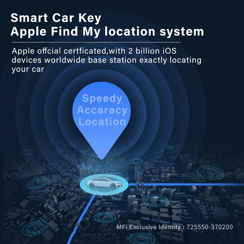 OBD GPS Real-Time Vehicle Tracker for Apple Find My