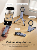 Magnetic Tripod Stand for Smartphones with MagSafe