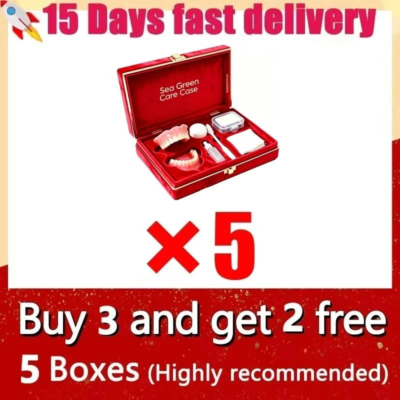 Comfortable Silicone Denture Set with Care Case - 13