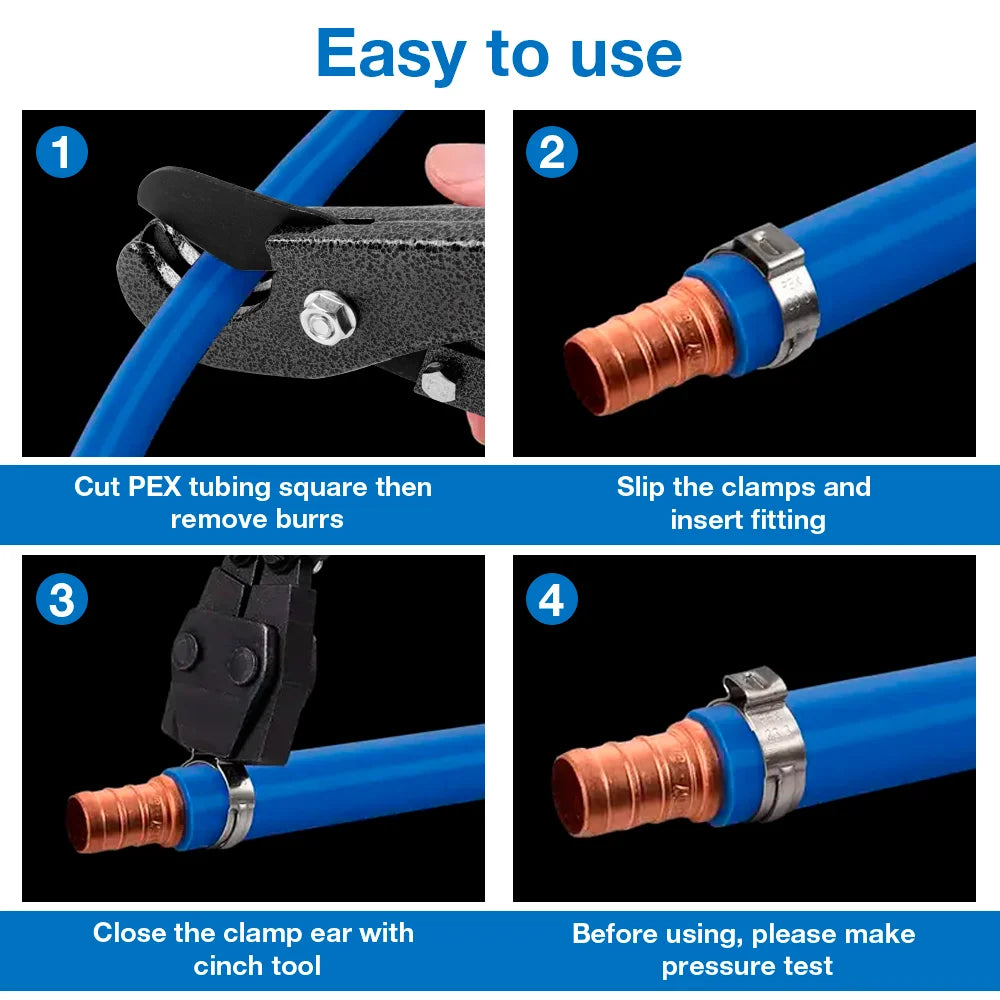 3-in-1 PEX Cinch Crimping Tool and Pipe Cutter Set