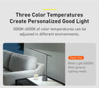 Rechargeable Auto-Dimming LED Desk Lamp for Study and Reading