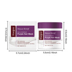 Purple Hair Mask and Shampoo Set for Color Protection and Repair