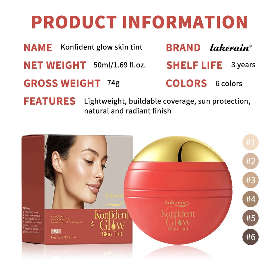 Hydrating Glow Skin Tint Foundation for Radiant Complexion