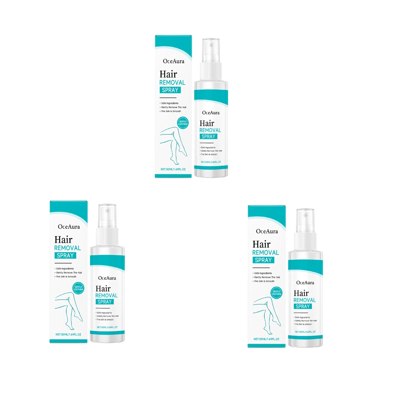 Painless Gentle Hair Removal Spray for Body and Legs - 15