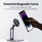 Adjustable Magnetic Aluminum Phone Stand for Desk