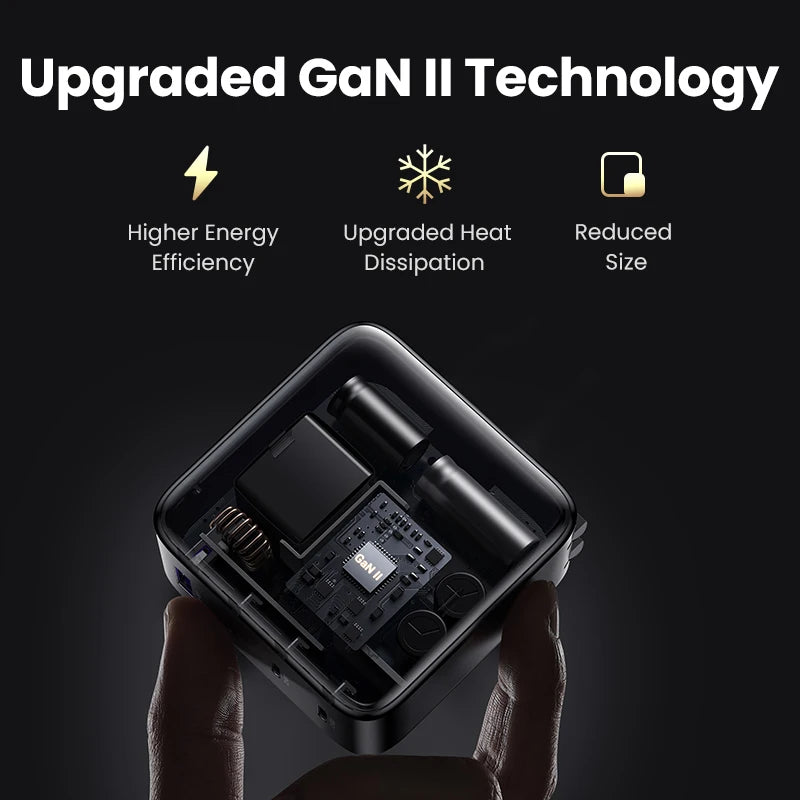 100W GaN USB-C Fast Wall Charger for Laptops and Smartphones - 6