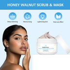 Honey Walnut Facial Exfoliating Scrub and Face Mask
