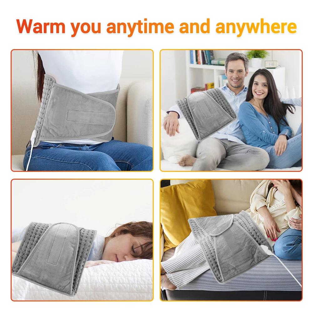 Electric Heated Waist Wrap for Pain Relief and Warmth