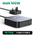 65W GaN 5-Port USB-C Desktop Fast Charger