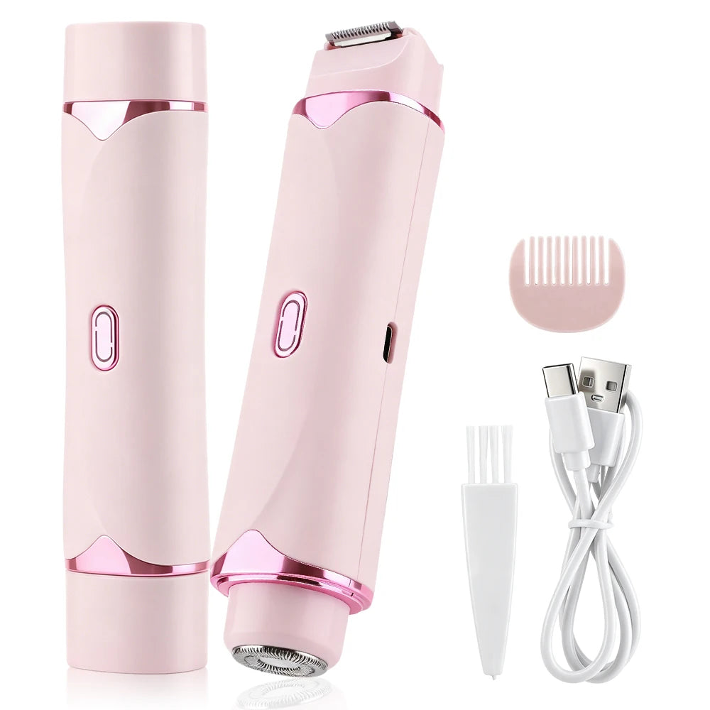 2-in-1 Dual-Head Painless Electric Razor for Women