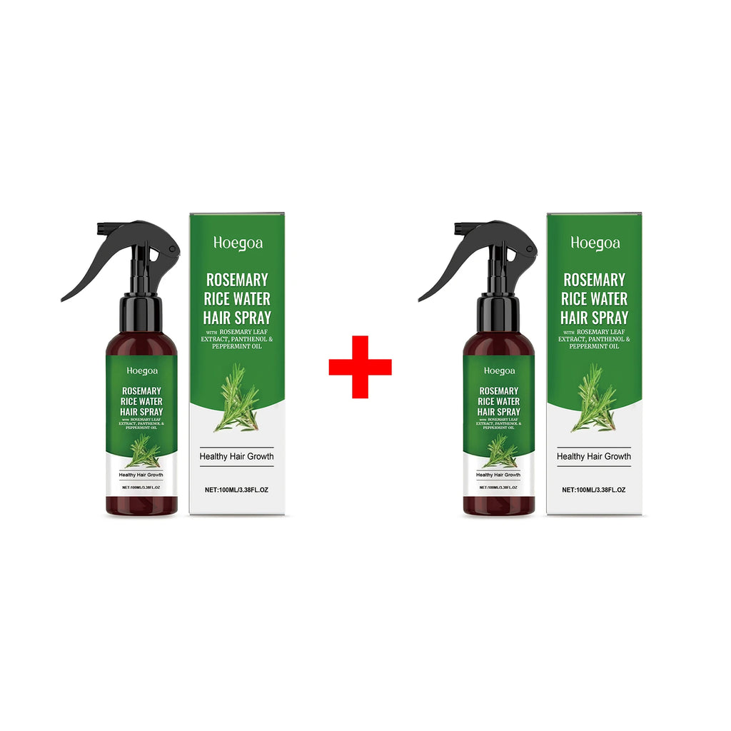 Rosemary Rice Water Hair Growth Spray for Damaged Frizzy Hair