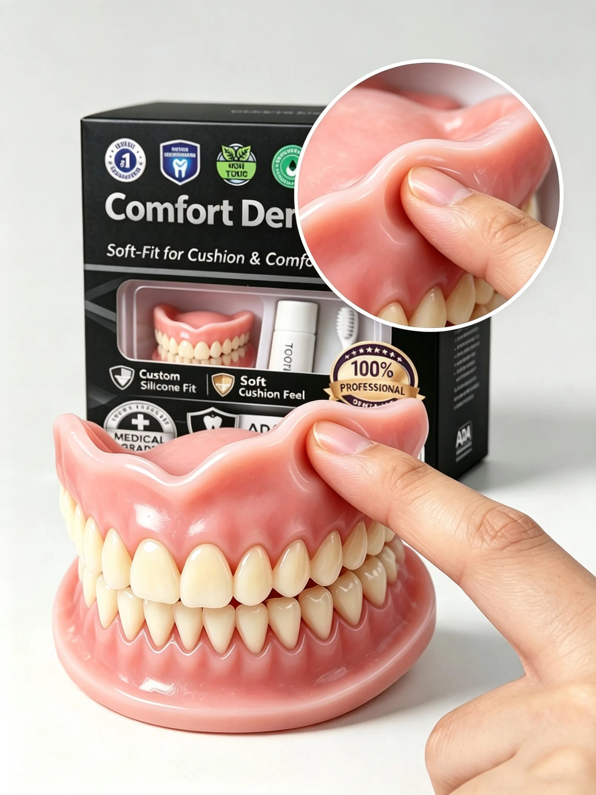 Moldable Silicone Cosmetic Teeth for Instant Smile - 6