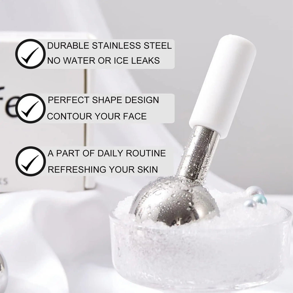 Stainless Steel Cooling Facial Globes for Puffiness and Skincare