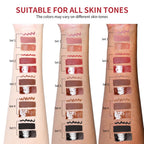 All-in-One Travel Lip Makeup Set with Liner, Lipstick, and Gloss