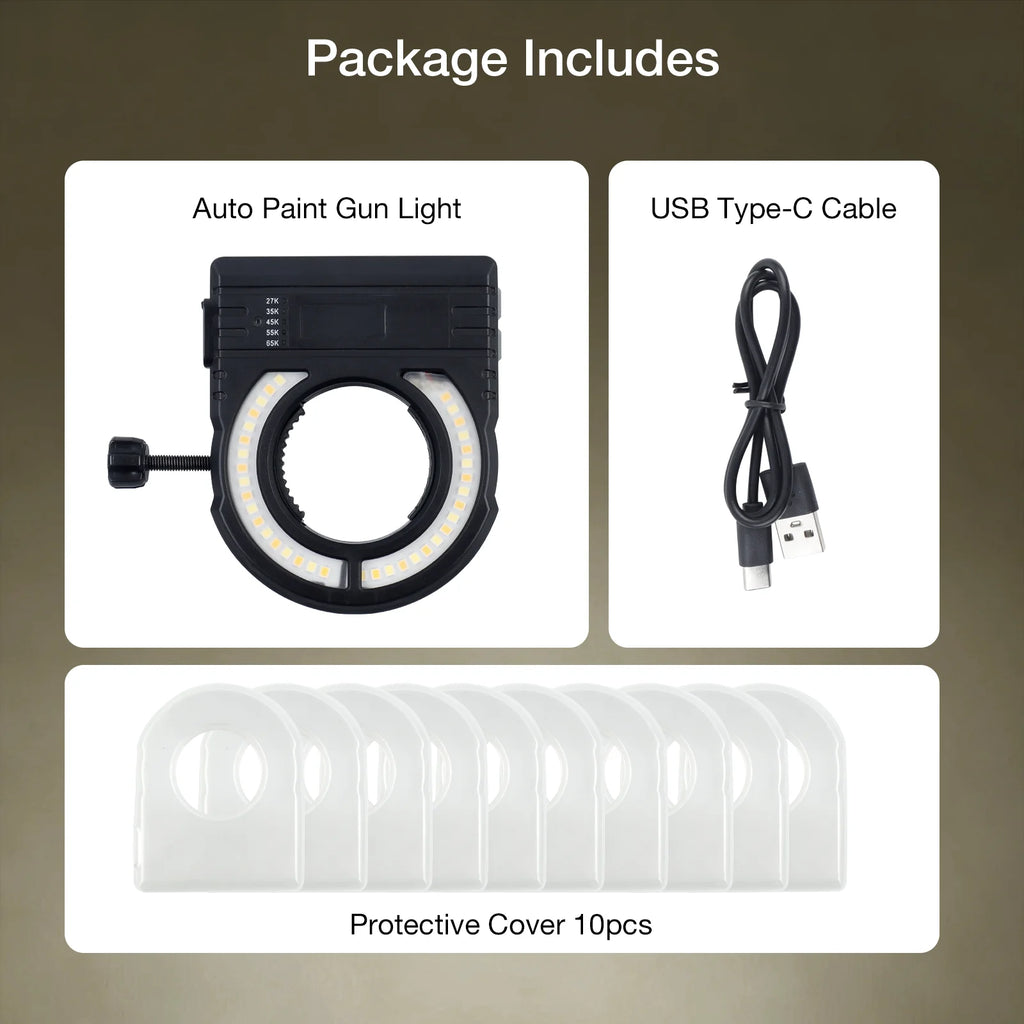 Adjustable LED Spray Gun Lighting for Precision Paint Work