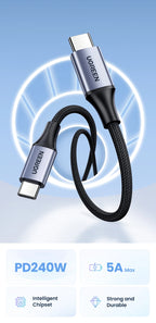 240W USB-C to USB-C Fast Charging and Data Sync Cable