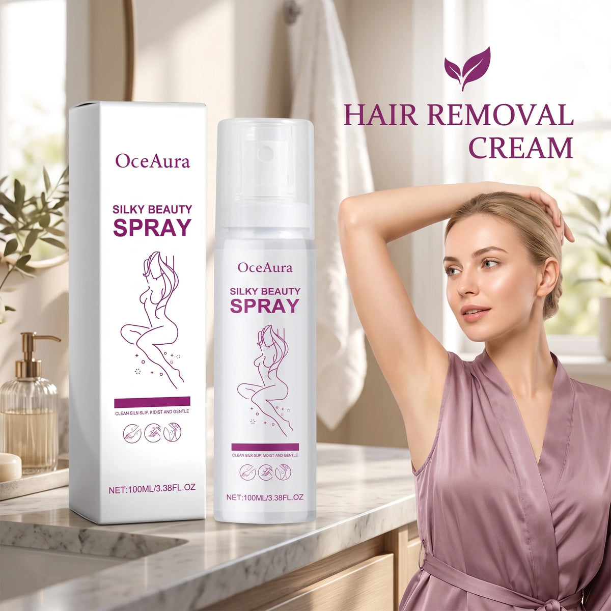 Gentle Painless Hair Removal Mousse Spray