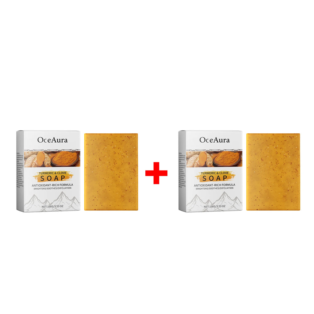 Turmeric and Clove Exfoliating Soap Bar for Face and Body