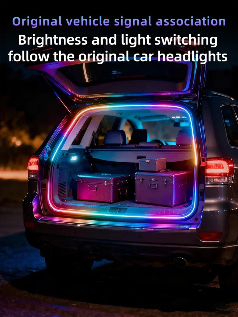 12V 4 Meter RGB LED Trunk Ambient Light Strip with App Control