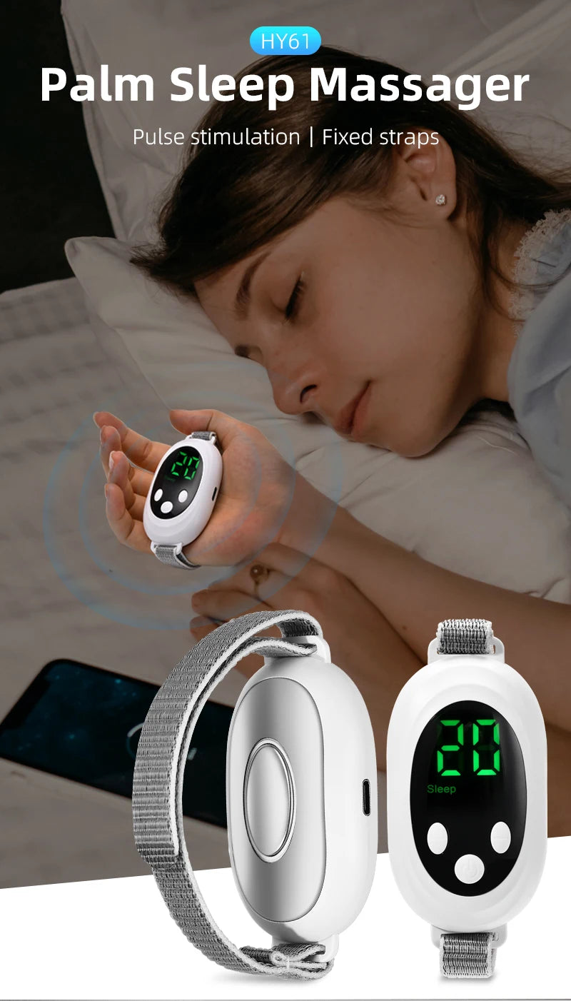 Microcurrent Handheld Sleep Aid Device for Stress and Anxiety Relief