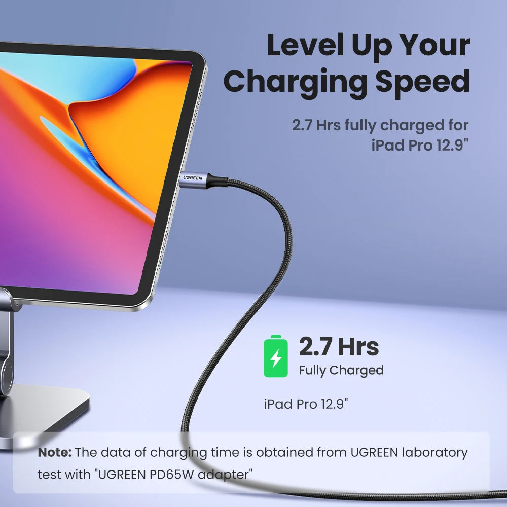 100W USB-C to USB-C Fast Charging and Data Sync Cable