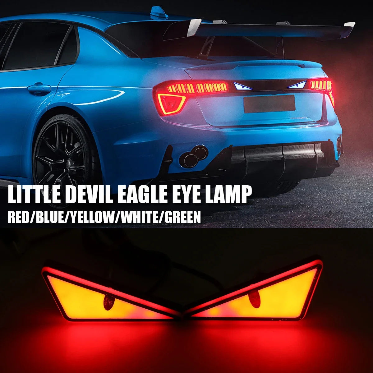 12V LED Devil Eye Atmosphere Lamps for Cars and Motorcycles