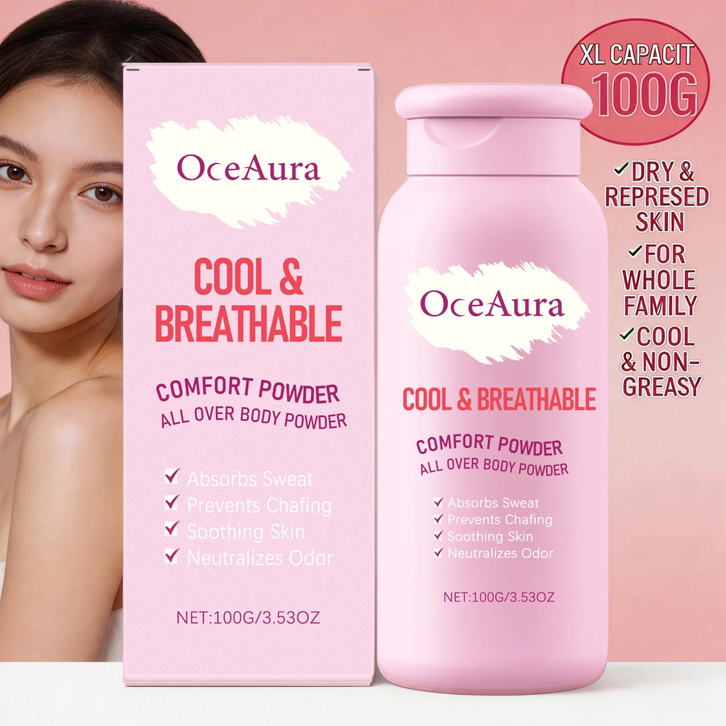 All-Over Body Cooling and Sweat Absorbing Comfort Powder