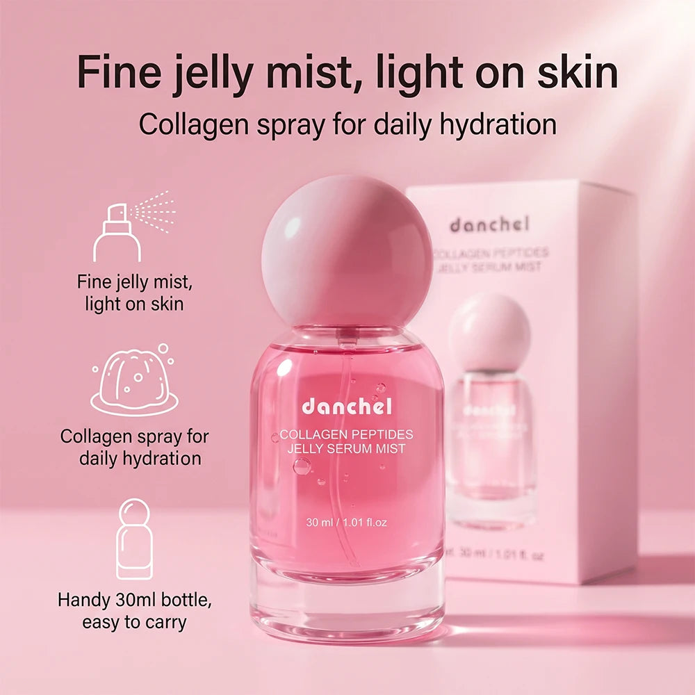 Collagen Peptides Jelly Serum Mist for Deep Facial Hydration