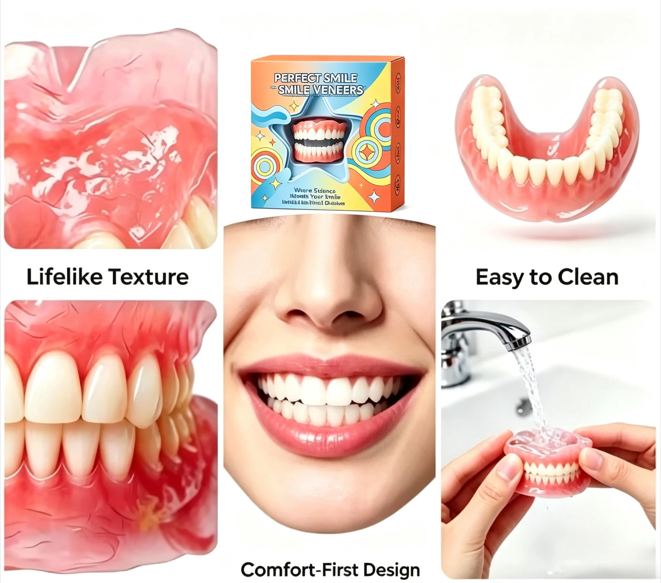 Cosmetic Temporary Veneer Teeth for Natural Smile - 2