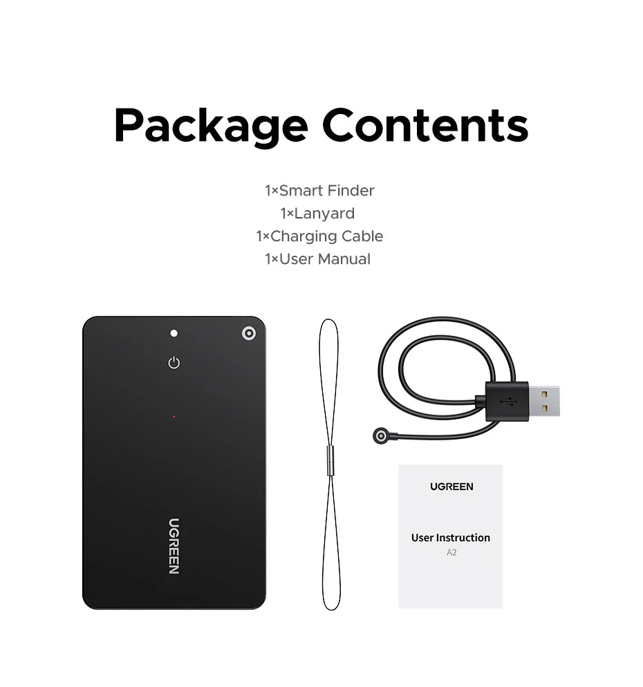 Smart Wallet Tracker Card for Apple Find My