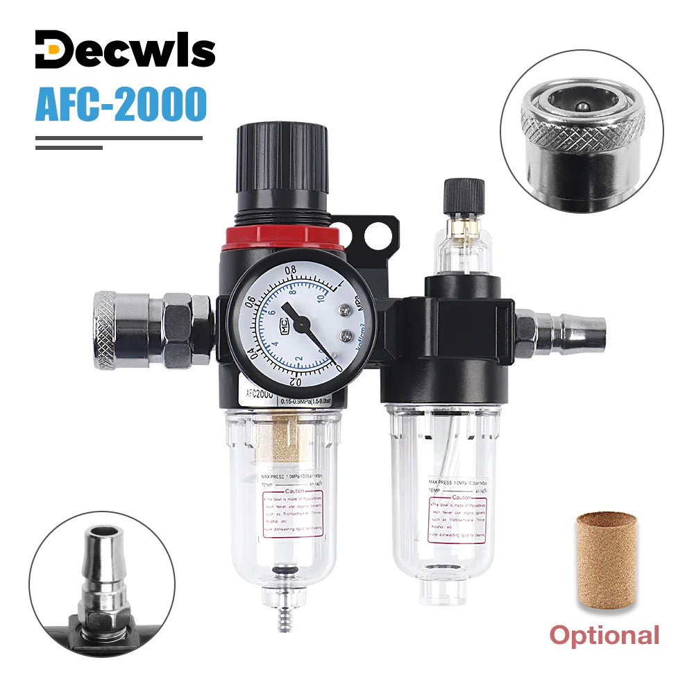 AFC2000 G1/4 Air Compressor Moisture Filter and Lubricator Regulator