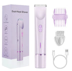 2-in-1 Waterproof Electric Hair Shaver for Body and Face