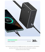 8-in-1 Compact Desktop Power Strip with USB-C Fast Charger