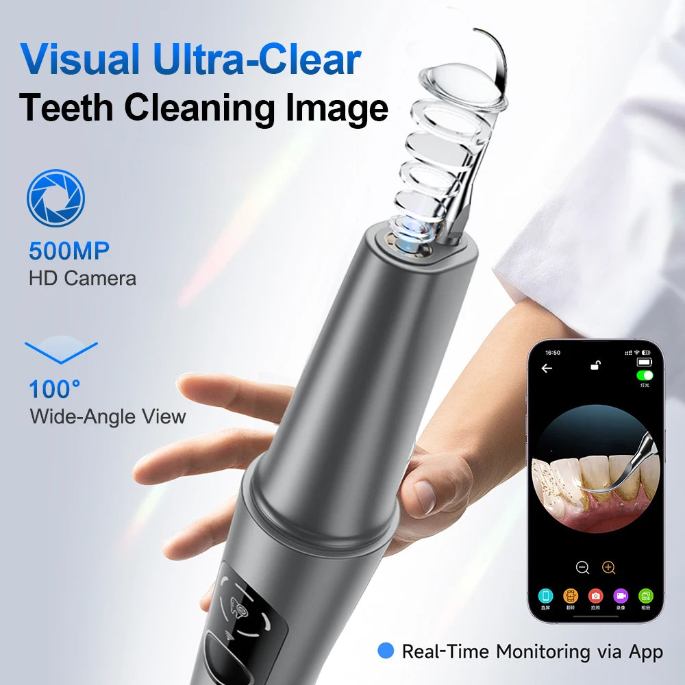 Visual Ultrasonic Dental Scaler with HD Camera for Plaque Removal - 8