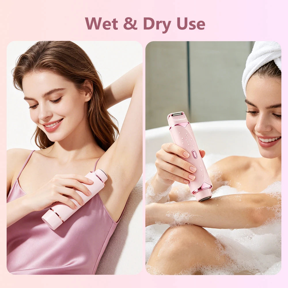 2-in-1 Dual-Head Painless Electric Razor for Women