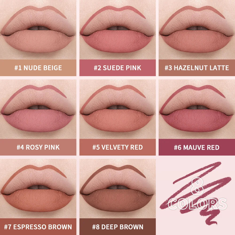 Waterproof Matte Lip Liner Pencil for Long-Lasting Contouring