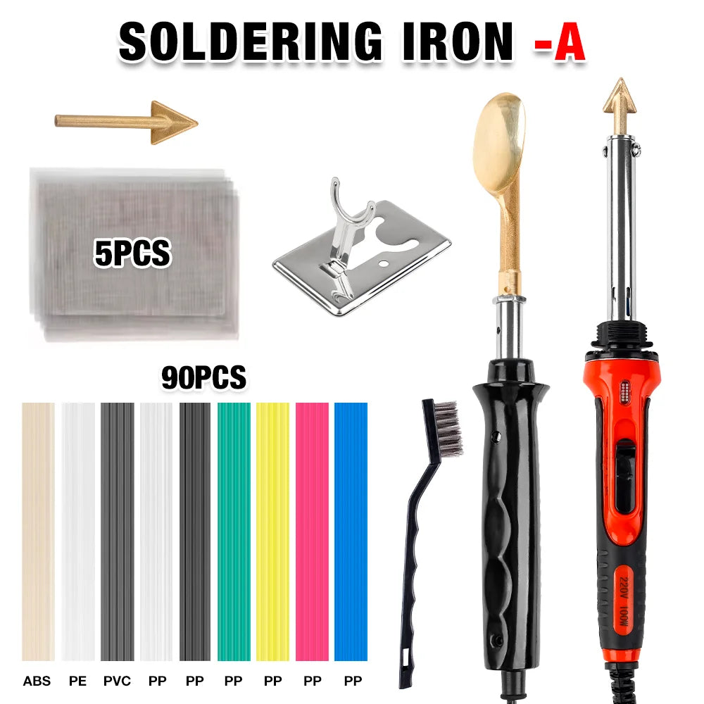 Plastic Repair Welding Tool and Bumper Soldering Kit