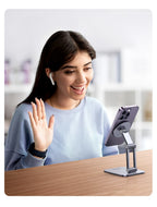 Adjustable Magnetic Aluminum Phone Stand for Desk