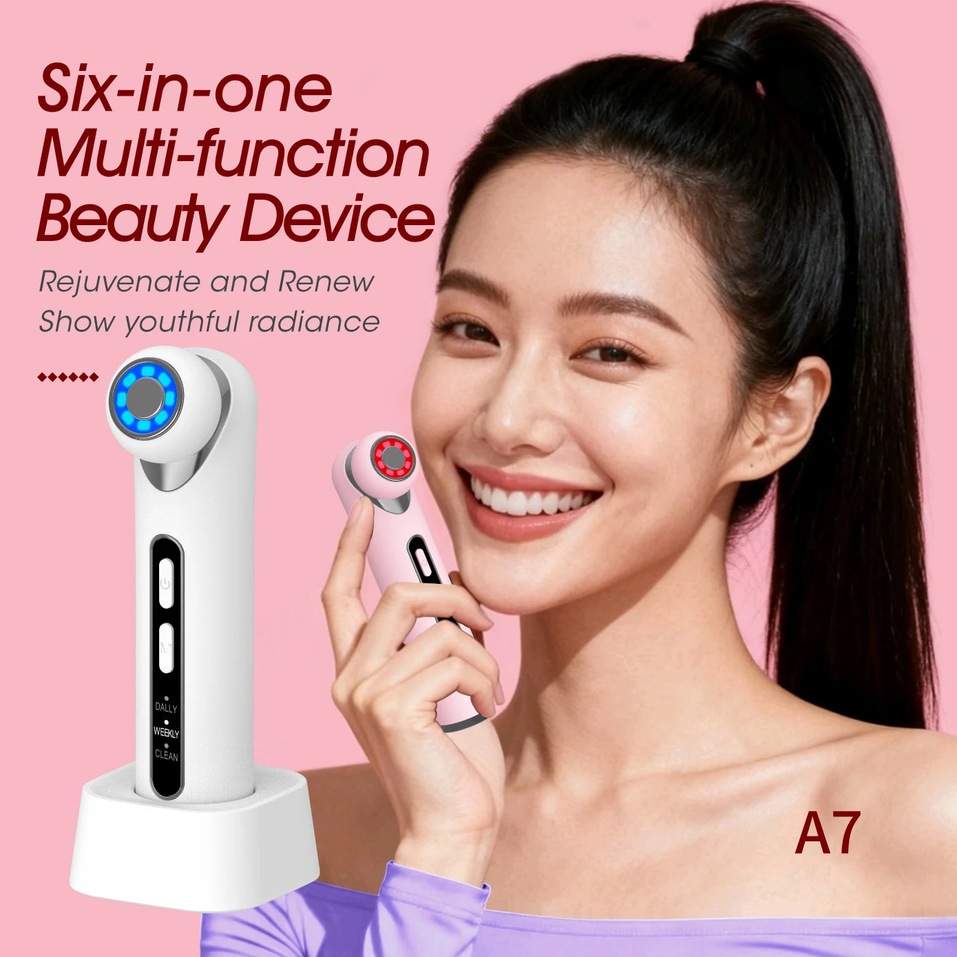 LED Photon Eye Facial Massager and Lifting Wand - 2